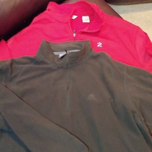 Quarter zip pullovers